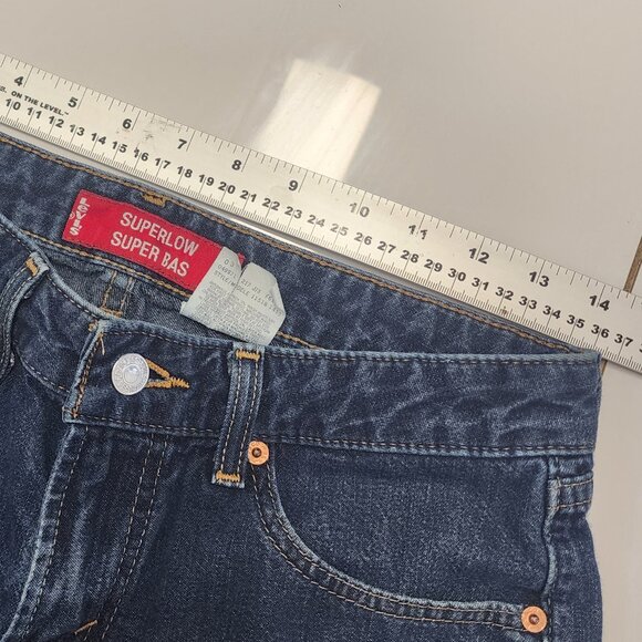 Levi's Superlow 7S Jeans Women's 100% Cotton Made in Canada Size 27x30 - Picture 7 of 14